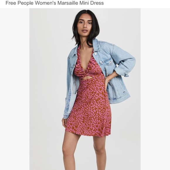 Free People Marsaille Mini Wrap Dress Cheetah Print Festival Size Medium  🐆 ❤️ - Picture 15 of 15